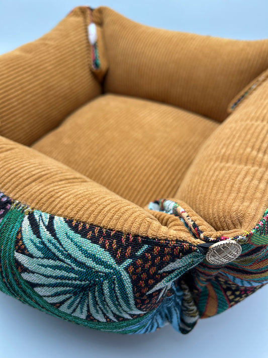 ⭐️ Dodo carré modèle Artémis, modulable 50x50, tissu jacquard fabriqué en France