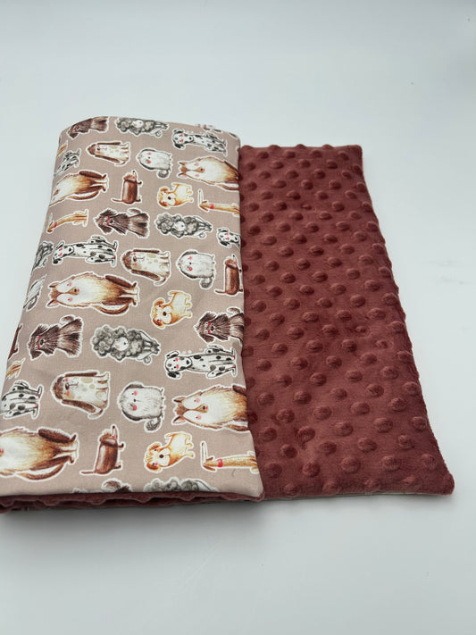 ⭐️ Petit plaid modèle Ondine, 50x35 pour caisse de transport